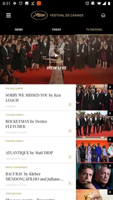 Cannes 2019 android App screenshot 2